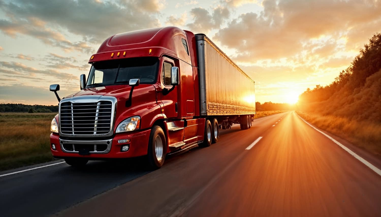 Trucking fleet on Texas freight corridors
